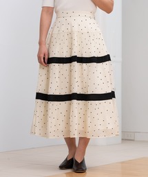 STRAWBERRY-FIELDS（ストロベリーフィールズ）の「ウェーブドロップ_ドットプリーツティアードスカート（スカート）」