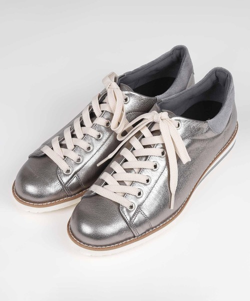 BARCLAY(バークレー)の「BARCLAY(バークレー)スニーカー(スニーカー・レディース・アイボリー/シルバー・23cm/23.5cm/24cm/24.5cm/22cm)」の1枚目の写真
