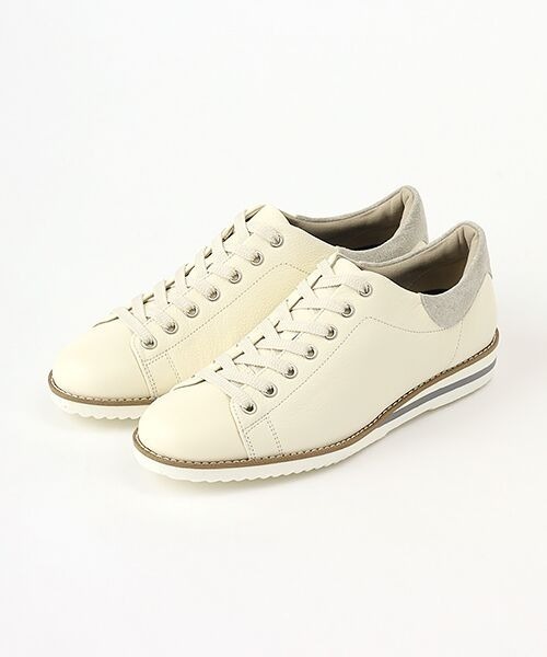 BARCLAY(バークレー)の「BARCLAY(バークレー)スニーカー(スニーカー・レディース・アイボリー/シルバー・23cm/23.5cm/24cm/24.5cm/22cm)」の2枚目の写真
