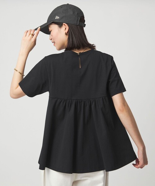WEB限定】＜at ease＞バック フレア カットソー 接触冷感 UVカット 遮