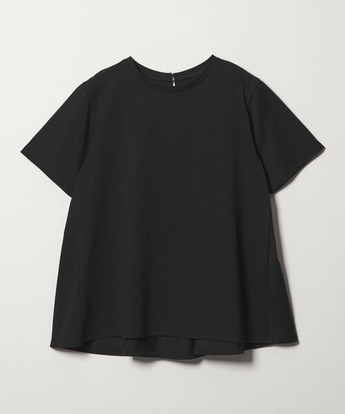 新品！ yori バックフレアオーバーカットソー 新品タグ付✨yori バックフレアオーバーカットソー フリル裾 半袖