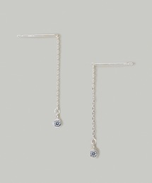 【金属アレルギー軽減】〈SV925〉フクリンアメリカンピアス