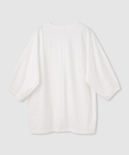 allureville（アルアバイル）の「【ATELIER Line】クルーコクーンT-シャツIRT（Tシャツ/カットソー・レディース・ブラック/ホワイト/イエロー・2）」の8枚目の写真