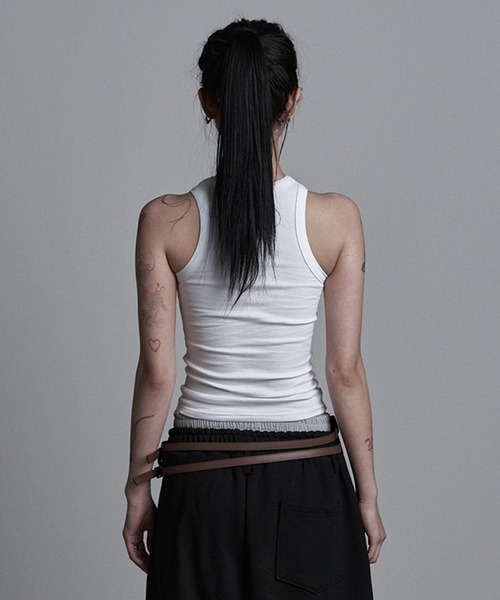 as you are(アズユーアー)の「◇ASYOUARE◇ソーイング ターン ロゴ スリーブレス SEWING TURN LOGO SLEEVELESS(タンクトップ・レディース・ブラック/ホワイト・FREE)」の20枚目の写真