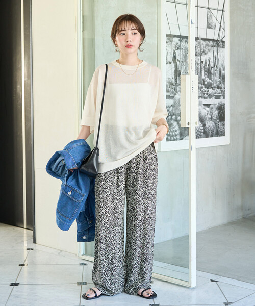 FREAK'S STORE(フリークスストア)の「限定展開 インド 小花柄 イージーパンツ(その他パンツ・レディース・ブラック/ネイビー/ベージュ/グリーン・SMALL/MEDIUM)」の16枚目の写真