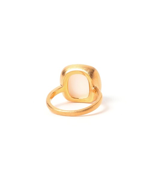 別注】Fruitsjolie / ホワイト オニキス リング 13×13mm（リング