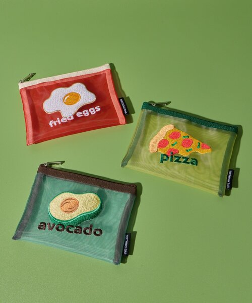 BIRTHDAY BAR（バースデイバー）の「【WEB限定】FOOD刺繍メッシュポーチ（ポーチ・レディース・ブルー系その他/オレンジ/レモンイエロー・0）」の15枚目の写真