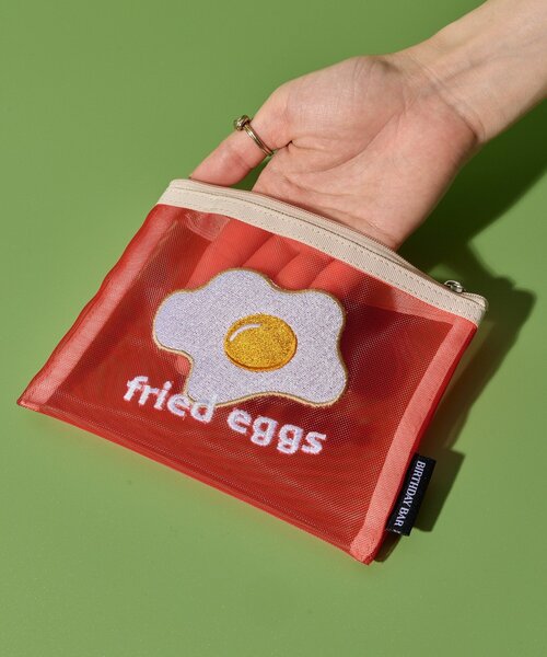 BIRTHDAY BAR（バースデイバー）の「【WEB限定】FOOD刺繍メッシュポーチ（ポーチ・レディース・ブルー系その他/オレンジ/レモンイエロー・0）」の10枚目の写真