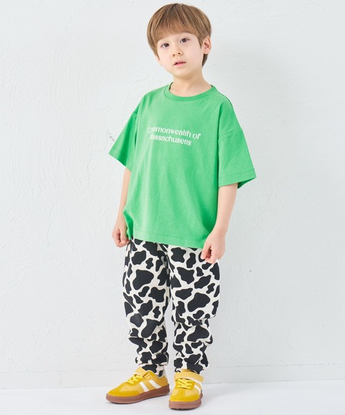pairmanon（ペアマノン）の「【綿100%】ユニセックス ニュースペーパー風プリント 半袖Tシャツ（Tシャツ/カットソー・キッズ・チャコールグレー/ホワイト/グリーン・100/110/120/130/140/150/90）」の15枚目の写真