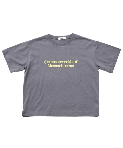 pairmanon（ペアマノン）の「【綿100%】ユニセックス ニュースペーパー風プリント 半袖Tシャツ（Tシャツ/カットソー・キッズ・チャコールグレー/ホワイト/グリーン・100/110/120/130/140/150/90）」の17枚目の写真