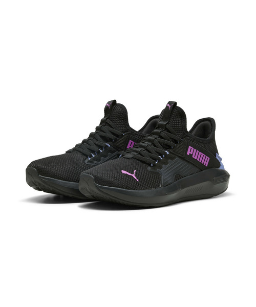 PUMA(プーマ)の「PUMA プーマ ウィメンズ ソフトライド エンゾ 5 イーズイン ランニングシュ(スニーカー・レディース・ブラック×パープル/アイボリー・24.5cm/24.0cm/25.5cm/25.0cm/23.5cm/22.0cm/23.0cm/22.5cm)」の11枚目の写真