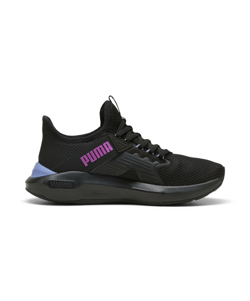 PUMA(プーマ)の「PUMA プーマ ウィメンズ ソフトライド エンゾ 5 イーズイン ランニングシュ(スニーカー・レディース・ブラック×パープル/アイボリー・24.5cm/24.0cm/25.5cm/25.0cm/23.5cm/22.0cm/23.0cm/22.5cm)」の4枚目の写真