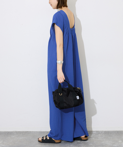 SLOBE IENA（スローブイエナ）の「シュリンクPEデザインオールインワン（つなぎ/オールインワン・レディース・ブラック/ブルー系その他・36/38）」の13枚目の写真