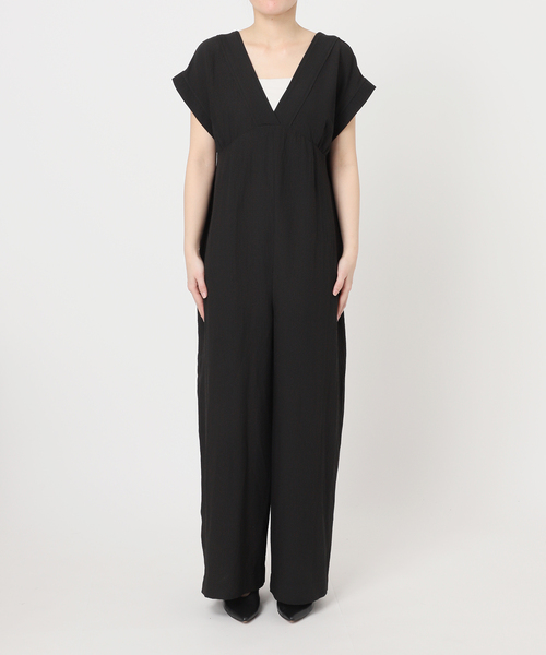 SLOBE IENA（スローブイエナ）の「シュリンクPEデザインオールインワン（つなぎ/オールインワン・レディース・ブラック/ブルー系その他・36/38）」の3枚目の写真