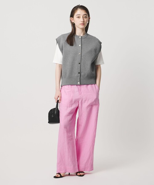 UNITED ARROWS(ユナイテッドアローズ)の「スウェットライク ベスト ‐ウォッシャブル‐(ベスト・レディース・グレー系/ネイビー・FREE)」の15枚目の写真