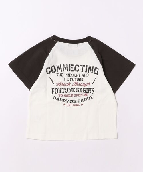 Daddy Oh Daddy（ダディーオーダディー）の「【ジュニアあり】【綿100％】ラグランデザイン半袖Tシャツ（Tシャツ/カットソー・キッズ・パープル/ブラック・160/150/140/130/120/110/100）」の10枚目の写真