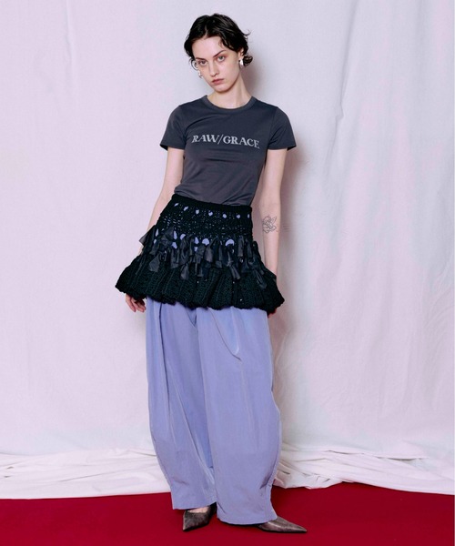 MAISON SPECIAL（メゾンスペシャル）の「2WAY Knit Flare Bustier/2WAYニットフレアビスチェ（シャツ/ブラウス・レディース・ホワイト/ブラック・FREE）」の12枚目の写真