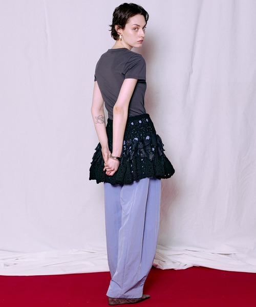 MAISON SPECIAL（メゾンスペシャル）の「2WAY Knit Flare Bustier/2WAYニットフレアビスチェ（シャツ/ブラウス・レディース・ホワイト/ブラック・FREE）」の13枚目の写真