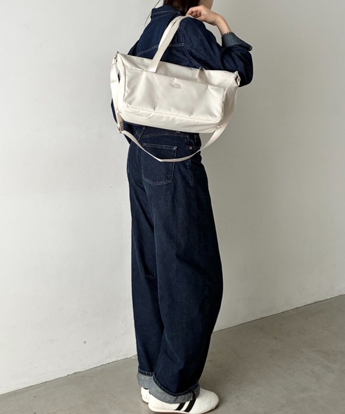 THE NORTH FACE(ザノースフェイス)の「THE NORTH FACE(ザ・ノースフェイス)/軽量 2WAY エスピーダッフルバックスモール ロゴプリント /SP DUFFLE BAG S(ショルダーバッグ・レディース・サンドベージュ/ブラック・FREE)」の10枚目の写真