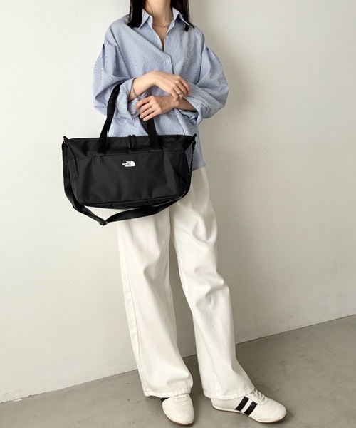 THE NORTH FACE(ザノースフェイス)の「THE NORTH FACE(ザ・ノースフェイス)/軽量 2WAY エスピーダッフルバックスモール ロゴプリント /SP DUFFLE BAG S(ショルダーバッグ・レディース・サンドベージュ/ブラック・FREE)」の20枚目の写真
