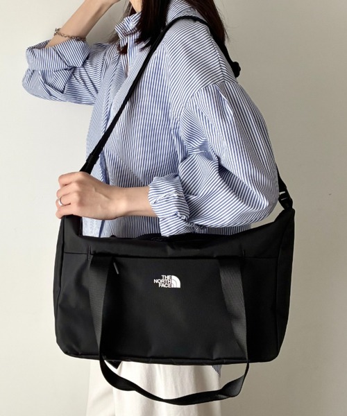 THE NORTH FACE(ザノースフェイス)の「THE NORTH FACE(ザ・ノースフェイス)/軽量 2WAY エスピーダッフルバックスモール ロゴプリント /SP DUFFLE BAG S(ショルダーバッグ・レディース・サンドベージュ/ブラック・FREE)」の13枚目の写真