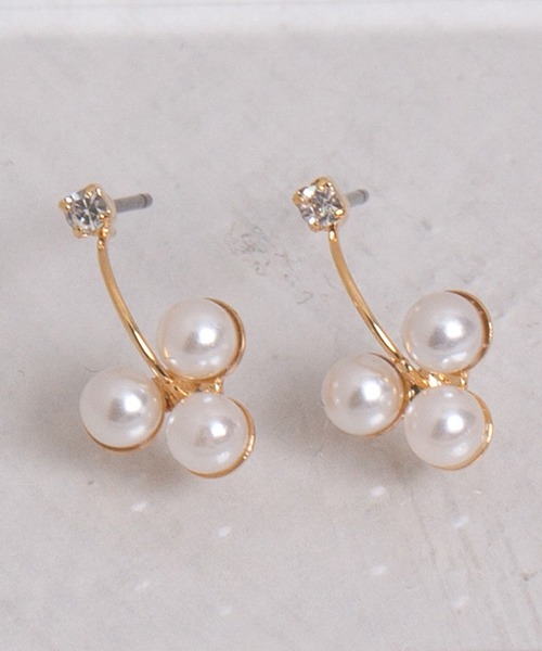 Peony(ピオニー)の「【Peony/ピオニー】パールドロップデザインピアス(ピアス(両耳用)・レディース・シルバー/ゴールド・FREE)」の19枚目の写真