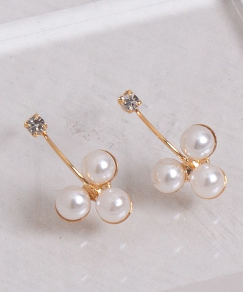 Peony(ピオニー)の「【Peony/ピオニー】パールドロップデザインピアス(ピアス(両耳用)・レディース・シルバー/ゴールド・FREE)」の15枚目の写真