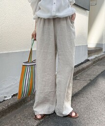 fredy emue | LINEN セミワイドリラクシーパンツ(その他パンツ)
