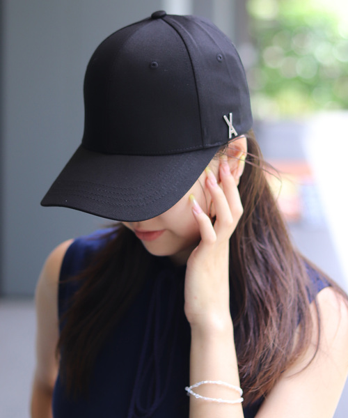 VARZAR(バザール)の「≪追加3 ≫VARZAR/バザール Stud logo over fit ball cap VARZAR496(キャップ・レディース・ベージュ/ブラック・FREE)」の4枚目の写真