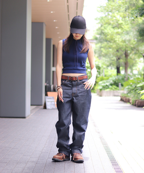 VARZAR(バザール)の「≪追加3 ≫VARZAR/バザール Stud logo over fit ball cap VARZAR496(キャップ・レディース・ベージュ/ブラック・FREE)」の5枚目の写真