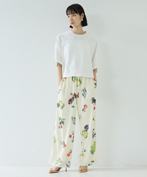 GALLEST（ギャレスト）の「【一部店舗限定】フルーツプリントパンツ（その他パンツ・レディース・アイボリー系・38）」の15枚目の写真