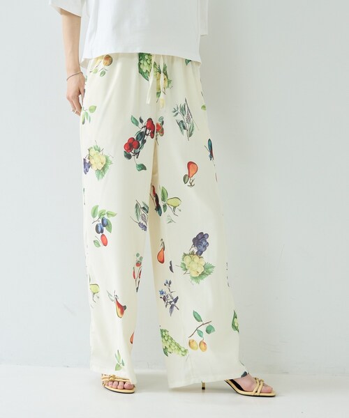 GALLEST（ギャレスト）の「【一部店舗限定】フルーツプリントパンツ（その他パンツ・レディース・アイボリー系・38）」の6枚目の写真