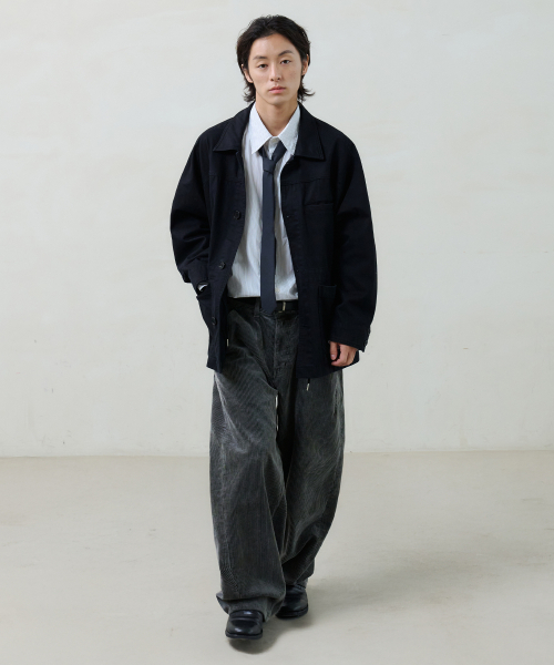 NOUN(ノウン)の「balanced corduroy pants (charcoal)(その他パンツ・メンズ・その他・0/1/2)」の3枚目の写真