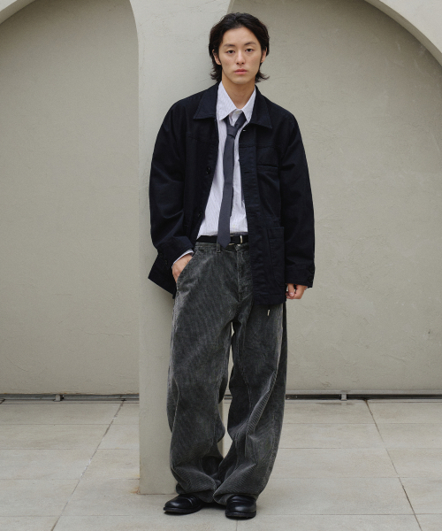 NOUN(ノウン)の「balanced corduroy pants (charcoal)(その他パンツ・メンズ・その他・0/1/2)」の4枚目の写真