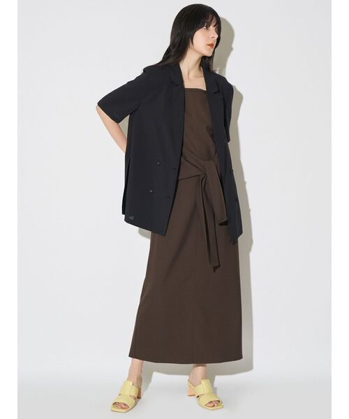 ELENDEEK(エレンディーク)の「WAIST KNOT OP(ワンピース・レディース・イエロー/ブラウン・2/1)」の11枚目の写真