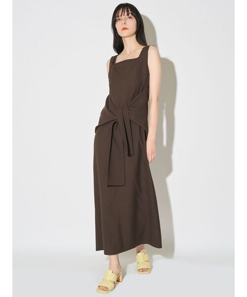 ELENDEEK(エレンディーク)の「WAIST KNOT OP(ワンピース・レディース・イエロー/ブラウン・2/1)」の15枚目の写真
