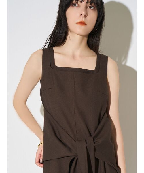 ELENDEEK(エレンディーク)の「WAIST KNOT OP(ワンピース・レディース・イエロー/ブラウン・2/1)」の16枚目の写真