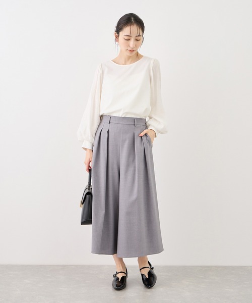 ROPE' PICNIC(ロペピクニック)の「シアーボリュームスリーブカットトップス(Tシャツ/カットソー・レディース・オフホワイト/イエロー/ブラック/サックスブルー・FREE)」の6枚目の写真