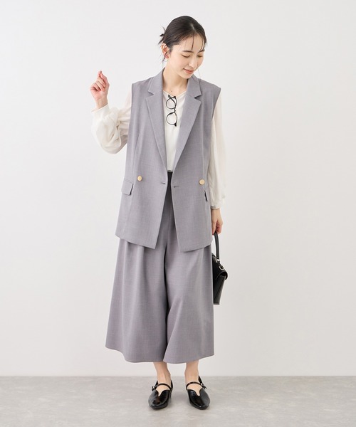 ROPE' PICNIC(ロペピクニック)の「シアーボリュームスリーブカットトップス(Tシャツ/カットソー・レディース・オフホワイト/イエロー/ブラック/サックスブルー・FREE)」の14枚目の写真