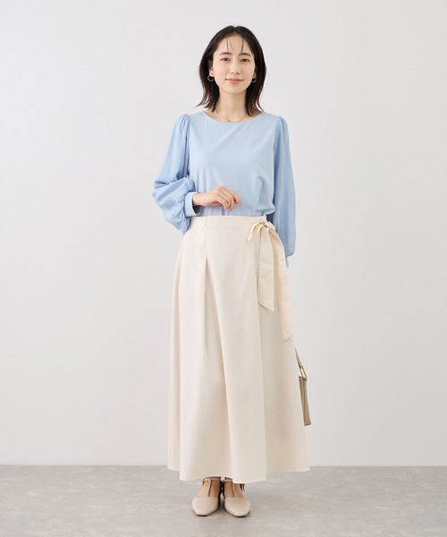 ROPE' PICNIC(ロペピクニック)の「シアーボリュームスリーブカットトップス(Tシャツ/カットソー・レディース・オフホワイト/イエロー/ブラック/サックスブルー・FREE)」の15枚目の写真