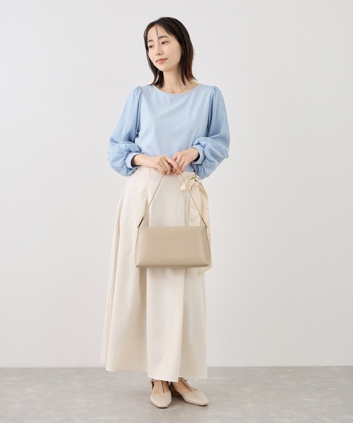 ROPE' PICNIC(ロペピクニック)の「シアーボリュームスリーブカットトップス(Tシャツ/カットソー・レディース・オフホワイト/イエロー/ブラック/サックスブルー・FREE)」の16枚目の写真