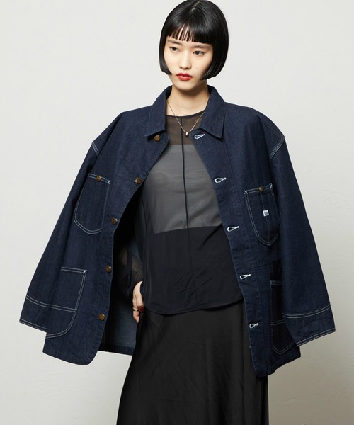 Lee(リー)の「レディース ロコジャケット DUNGAREES【セットアップ対応】(カバーオール・レディース・ブルー/インディゴブルー・SMALL/MEDIUM)」の20枚目の写真