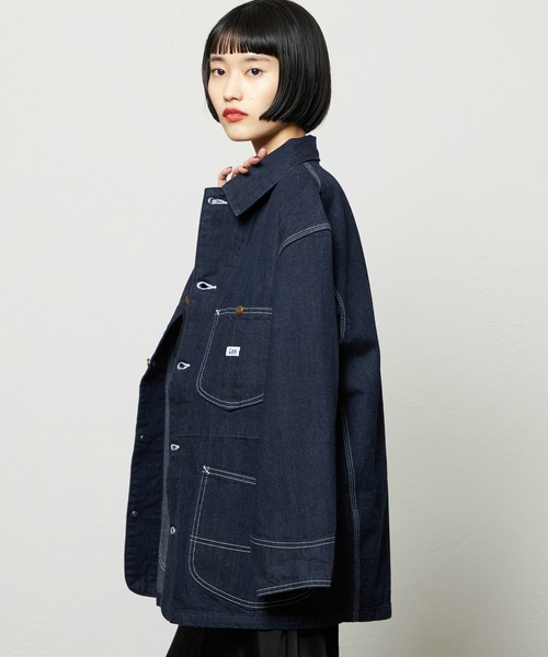 Lee(リー)の「レディース ロコジャケット DUNGAREES【セットアップ対応】(カバーオール・レディース・ブルー/インディゴブルー・SMALL/MEDIUM)」の22枚目の写真