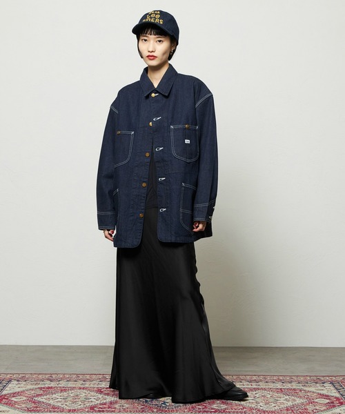 Lee(リー)の「レディース ロコジャケット DUNGAREES【セットアップ対応】(カバーオール・レディース・ブルー/インディゴブルー・SMALL/MEDIUM)」の4枚目の写真