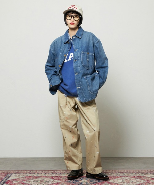 Lee(リー)の「レディース ロコジャケット DUNGAREES【セットアップ対応】(カバーオール・レディース・ブルー/インディゴブルー・SMALL/MEDIUM)」の5枚目の写真