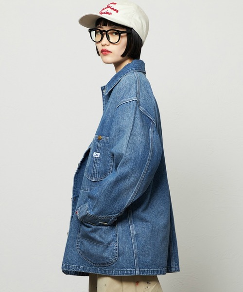 Lee(リー)の「レディース ロコジャケット DUNGAREES【セットアップ対応】(カバーオール・レディース・ブルー/インディゴブルー・SMALL/MEDIUM)」の7枚目の写真
