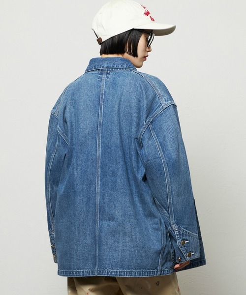 Lee(リー)の「レディース ロコジャケット DUNGAREES【セットアップ対応】(カバーオール・レディース・ブルー/インディゴブルー・SMALL/MEDIUM)」の9枚目の写真