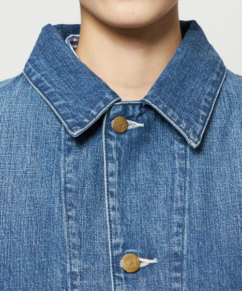 Lee(リー)の「レディース ロコジャケット DUNGAREES【セットアップ対応】(カバーオール・レディース・ブルー/インディゴブルー・SMALL/MEDIUM)」の10枚目の写真