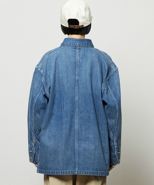Lee(リー)の「レディース ロコジャケット DUNGAREES【セットアップ対応】(カバーオール・レディース・ブルー/インディゴブルー・SMALL/MEDIUM)」の16枚目の写真