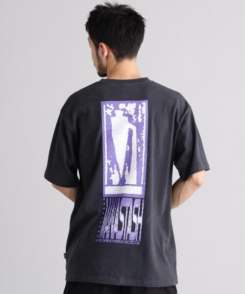 MANASTASH(マナスタッシュ)の「MANASTASH/マナスタッシュ/HEMP TEE MOON(Tシャツ/カットソー・メンズ・ブラック/ラベンダー・M/S/XL/L)」の5枚目の写真